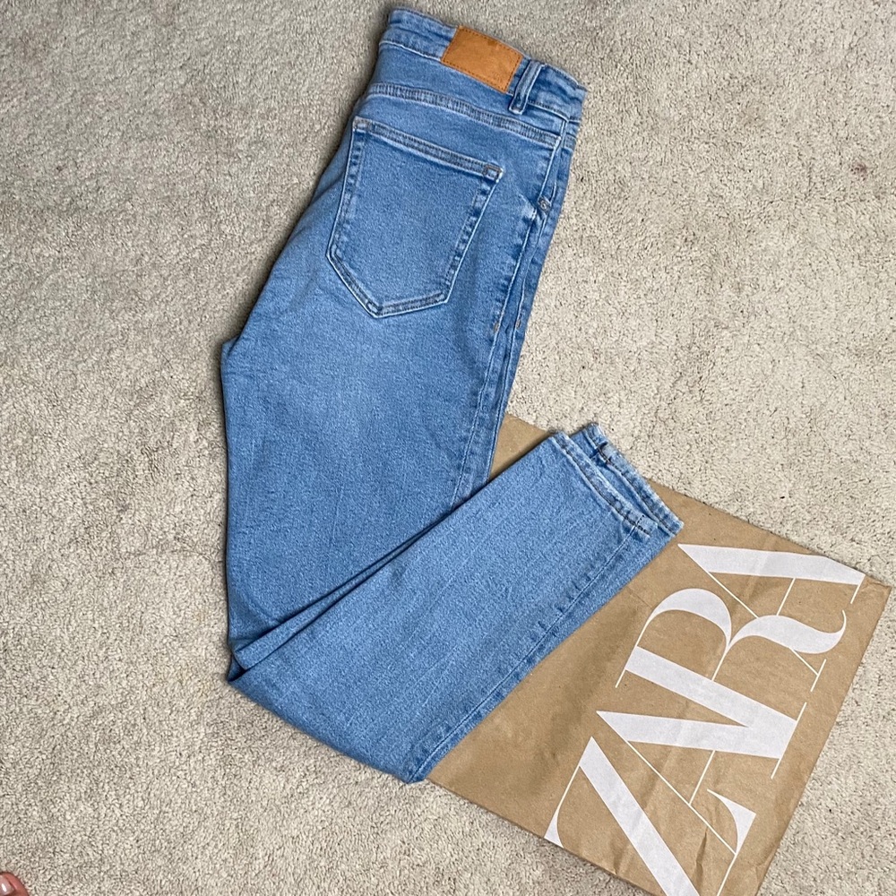 Zara vintage hi-rise skinny jeans